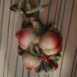 Ceramic Peach Wall Hanging Decor